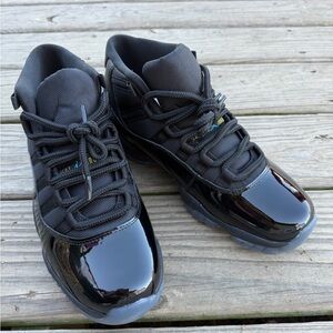 Jordan Retro Black and Blue Sneakers